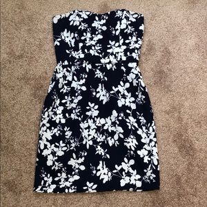 Navy Floral Cocktail Dress